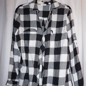 New York & Company; black and white checked